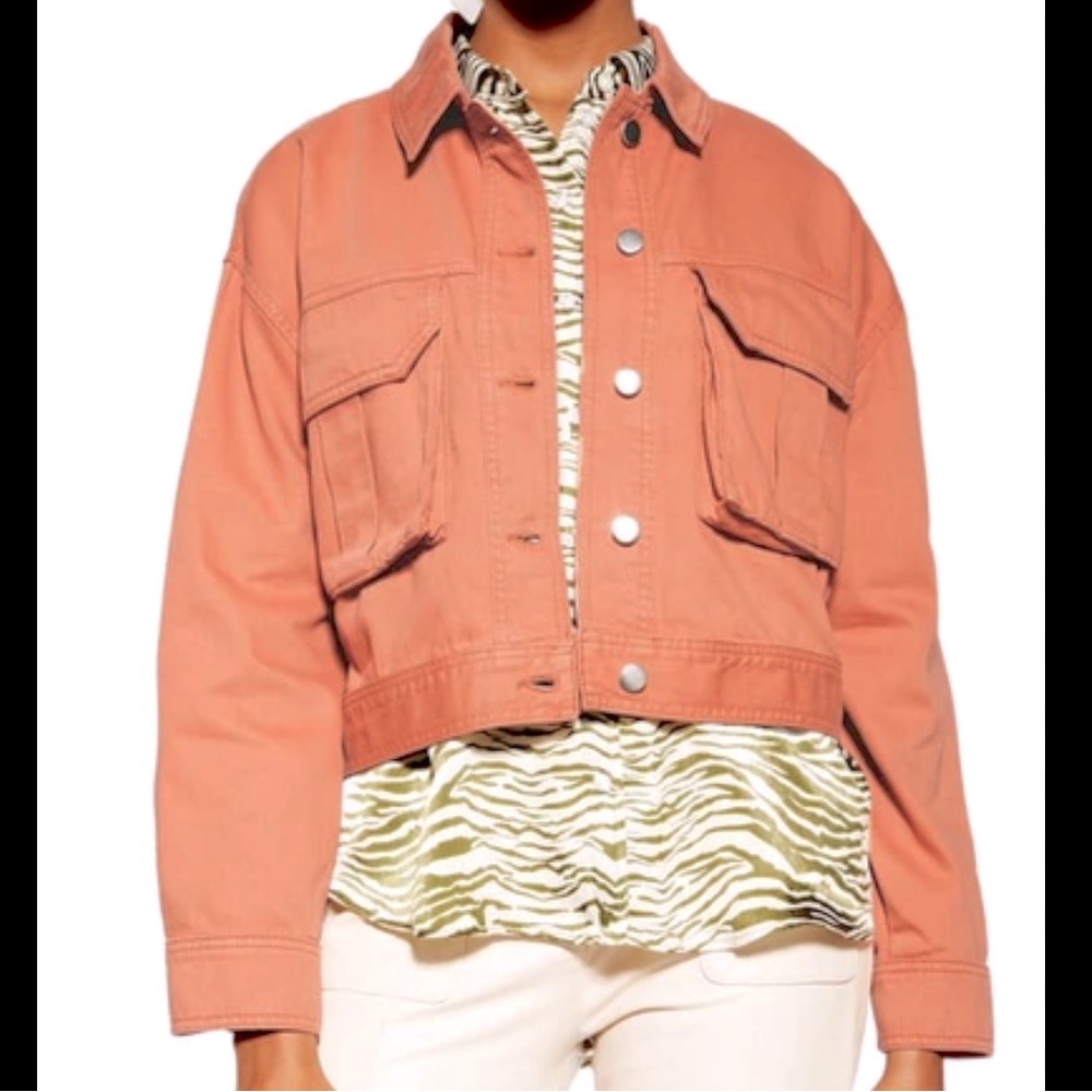 TopShop Cropped Utility Jacket